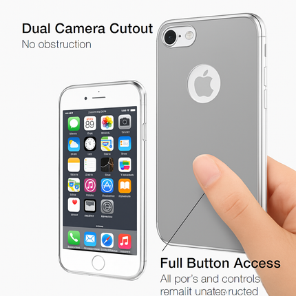 Slim Shock-resistant Mirror Case For iPhone 7