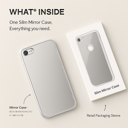 Slim Shock-resistant Mirror Case For iPhone 7