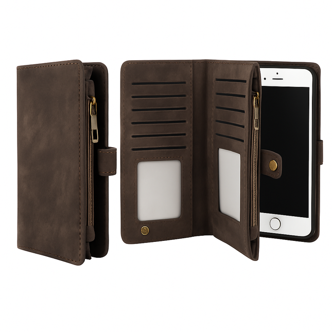 Wallet Case with Card Slot - Slim Detachable Wallet System