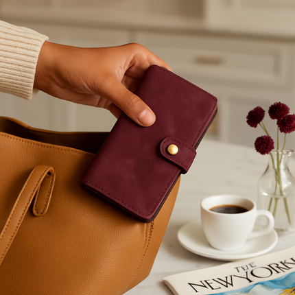Wallet Case with Card Slot - Slim Detachable Wallet System