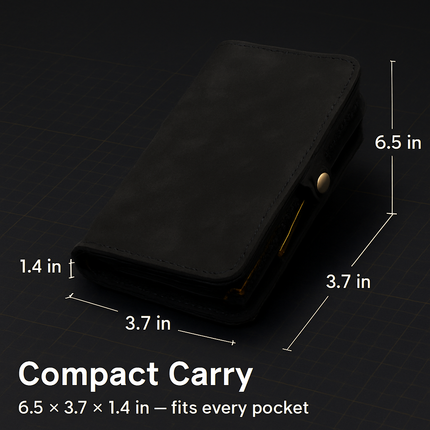 Phone Wallet Case for iPhone 8 Plus with Slim Pocket