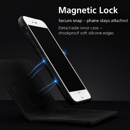 Phone Wallet Case for iPhone 8 Plus with Slim Pocket