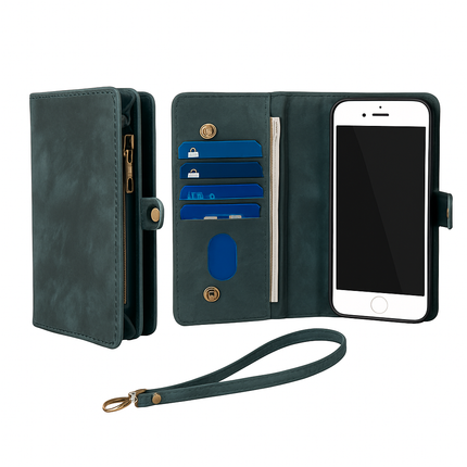 Phone Wallet Case for iPhone 8 Plus with Slim Pocket