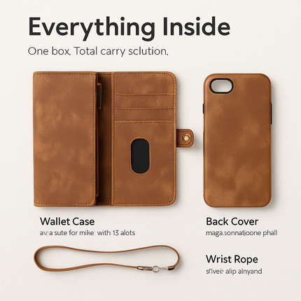 Phone Wallet Case for iPhone 8 Slim Wallet