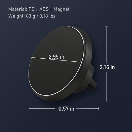 Magnetic Wireless Car Charger & Phone Holder Mount