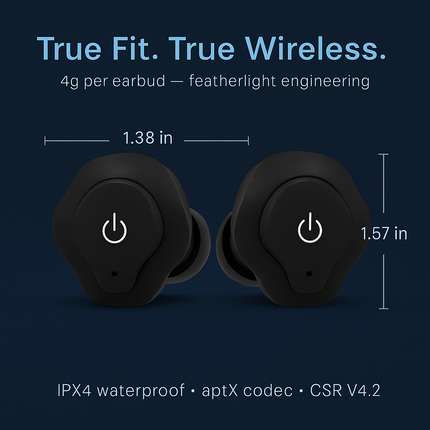 True Wireless Earbuds with Noise Cancellation