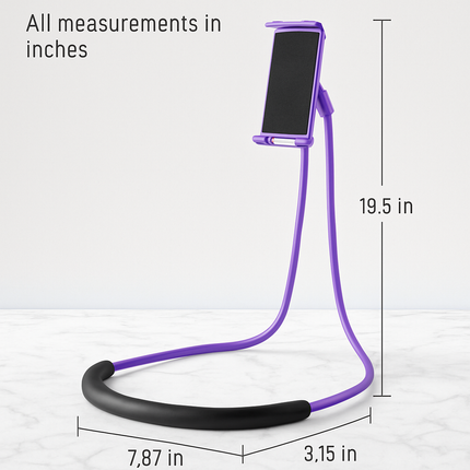 Phone Holder with Adjustable Gooseneck for Desk Setup