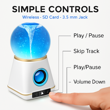 Cyclone Speaker: Immersive Wireless Speaker with Light Show