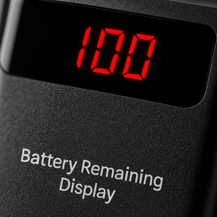 Ultra-thin Power Bank with Dual USB Ports & LCD