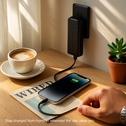 Power Bank Portable Charger with Built-in Cables