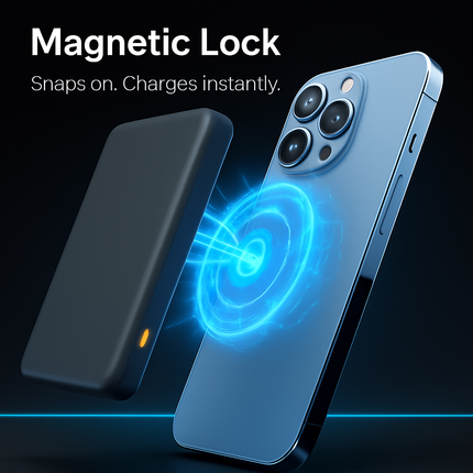 2-in-1 Wireless Power Bank 5000mAh MagSafe Compatible