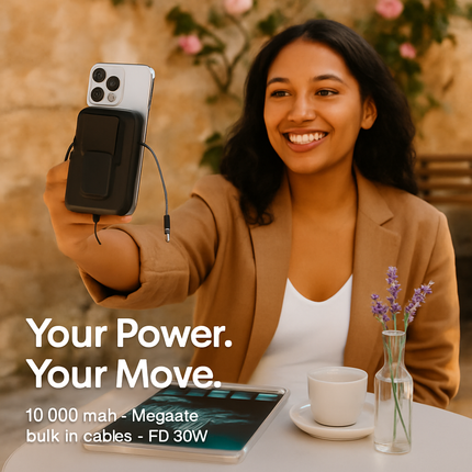 MagSafe 3-in-1 10000mAh Power Bank with Stand