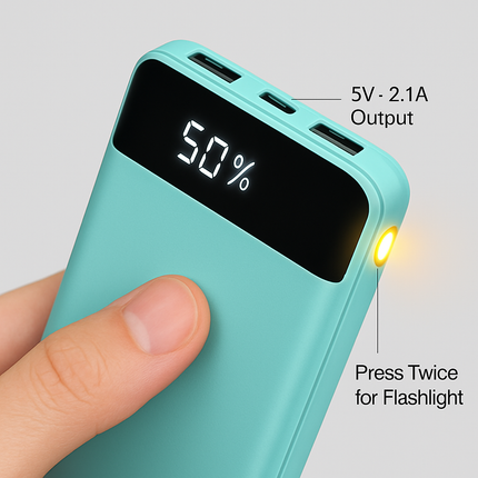 Power Bank Portable Slim Charger Dual USB Output