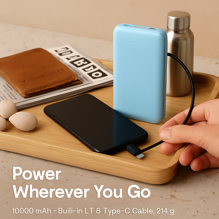 Power Bank Portable Charger with Type-C Cable for iPhone