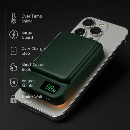 2-in-1 Magnetic Wireless Power Bank for iPhone