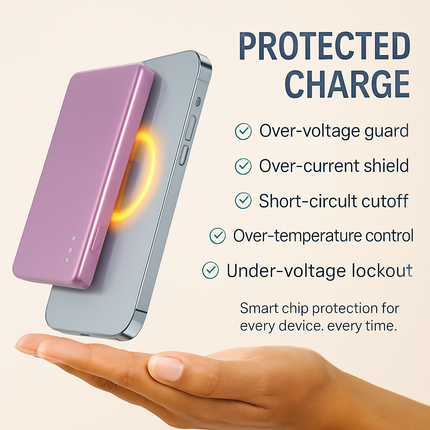 2-in-1 Wireless Power Bank 5000mAh MagSafe Compatible