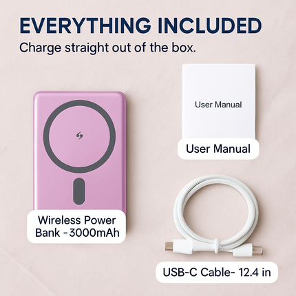 2-in-1 Wireless Power Bank 5000mAh MagSafe Compatible