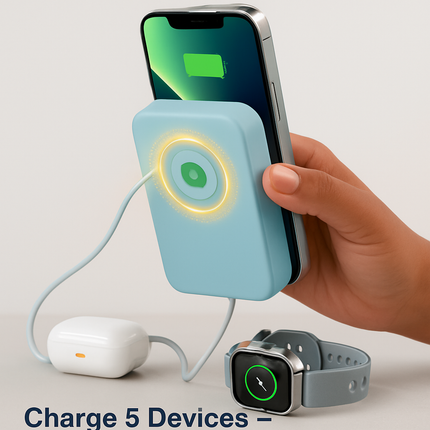 MagSafe 3-in-1 10000mAh Power Bank with Stand