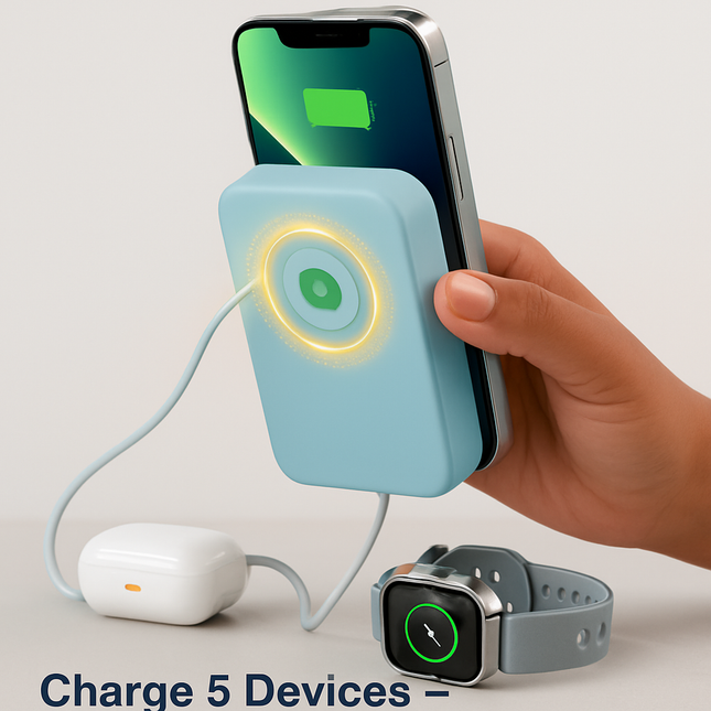 MagSafe 3-in-1 10000mAh Power Bank with Stand