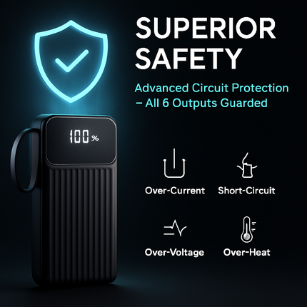 PD22.5W Fast Charger Power Bank with Cables