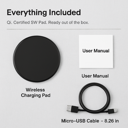 Wireless Charging Pad: Ultra-Slim, Case-Friendly