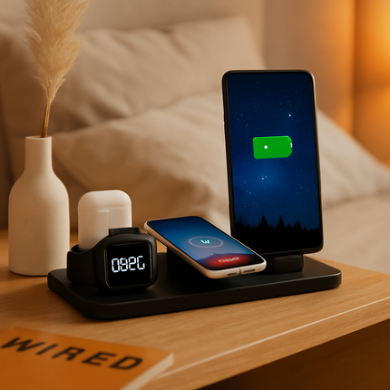 6-in-1 Qi Wireless Charger Station for iPhone & Watch