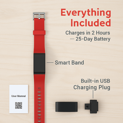 Fitness Tracker with Heart Rate and Sleep Monitor