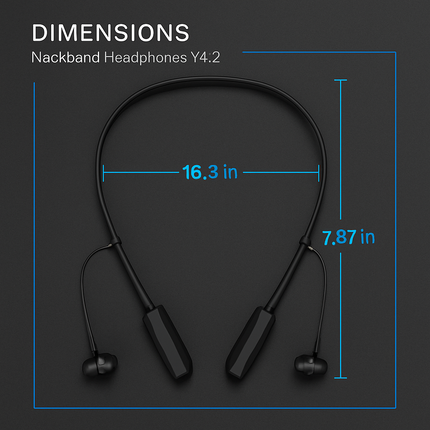 Wireless Neckband Headphones for Sports and Calls