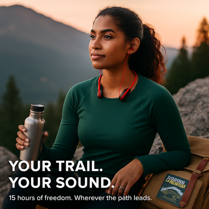 Wireless Neckband Headphones for Sports and Calls