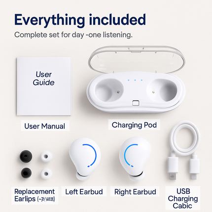 Wireless TWS Earbuds: Crisp Sound, Comfort Fit