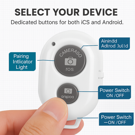 Unique Wireless Shutter Remote Controller for Android and iOS Devices