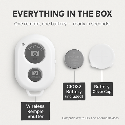 Unique Wireless Shutter Remote Controller for Android and iOS Devices