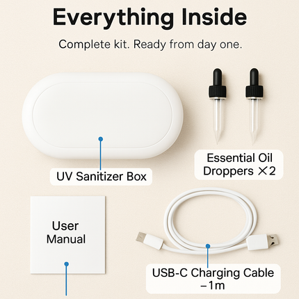 UV Light Phone Sanitizer Box with Wireless Charging