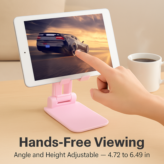 Foldable Desktop Phone Stand with Adjustable Angle