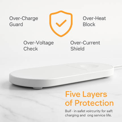 2-in-1 Wireless Charger for Watch and Phone