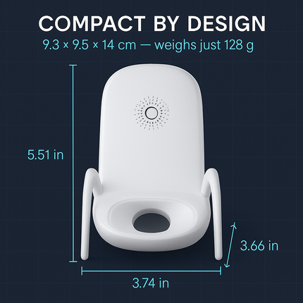 Portable Mini Chair Wireless Charger with Phone Holder
