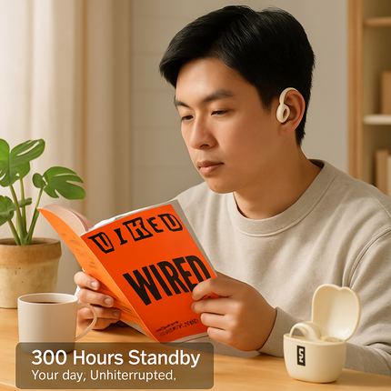Open Ear Wireless Earbuds with Charging Case