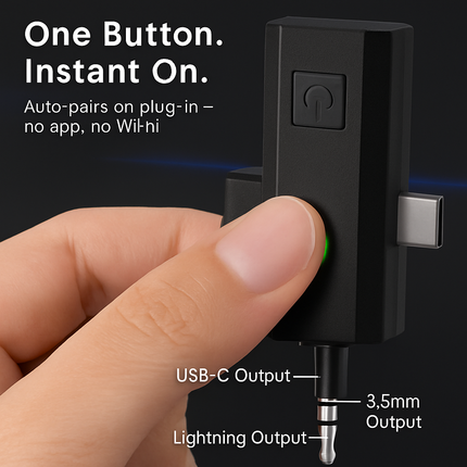 Wireless Clip-On Microphone with 3-in-1 Receiver – 2 Pack