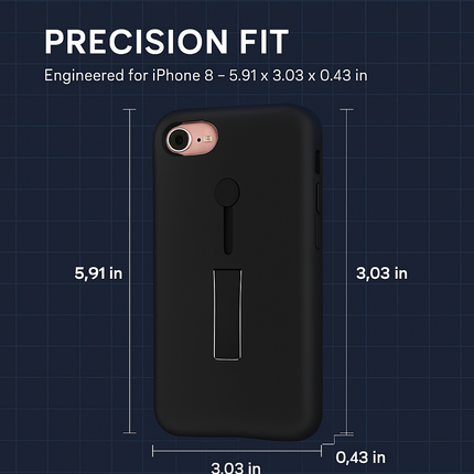 Finger Strap Phone Case with Kickstand for Secure Grip