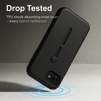 Finger Strap Phone Case with Kickstand for Secure Grip