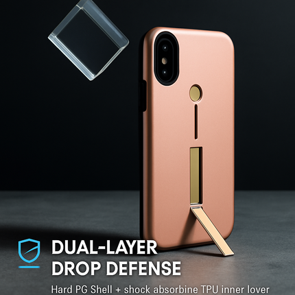 Finger Strap Phone Case with Kickstand for Secure Grip