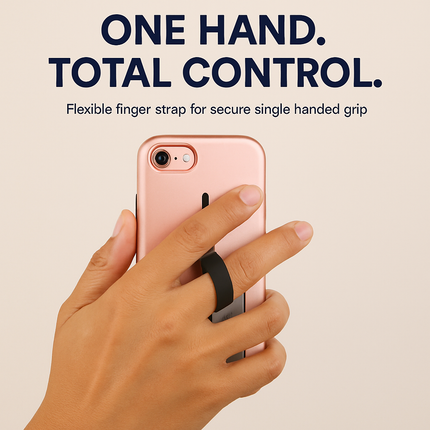 Finger Strap Phone Case with Kickstand for Secure Grip