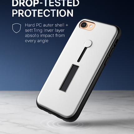 Finger Strap Phone Case with Kickstand for Secure Grip