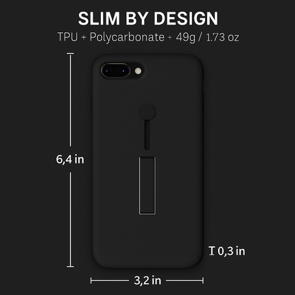 Slim Snap-on iPhone Case with Stand for Hands-Free Viewing