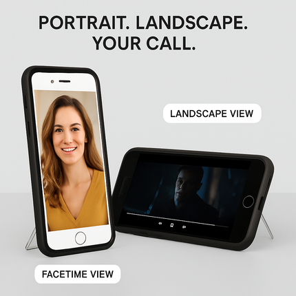 Slim Snap-on iPhone Case with Stand for Hands-Free Viewing