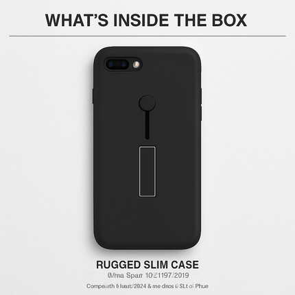 Slim Snap-on iPhone Case with Stand for Hands-Free Viewing