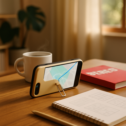 Slim Snap-on iPhone Case with Stand for Hands-Free Viewing