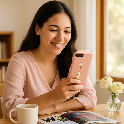 Slim Snap-on iPhone Case with Stand for Hands-Free Viewing