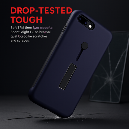 Slim Snap-on iPhone Case with Stand for Hands-Free Viewing