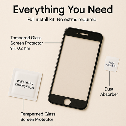 3D Curved Glass Full Cover Protector for iPhone